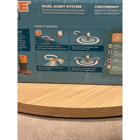 SWIMMING POOL ALARM MONITOR SYSTEM SWIM SAFE NIB, Kids Children Made USA - Picture 6 of 14